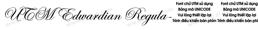 UTM Edwardian Regula字体转换